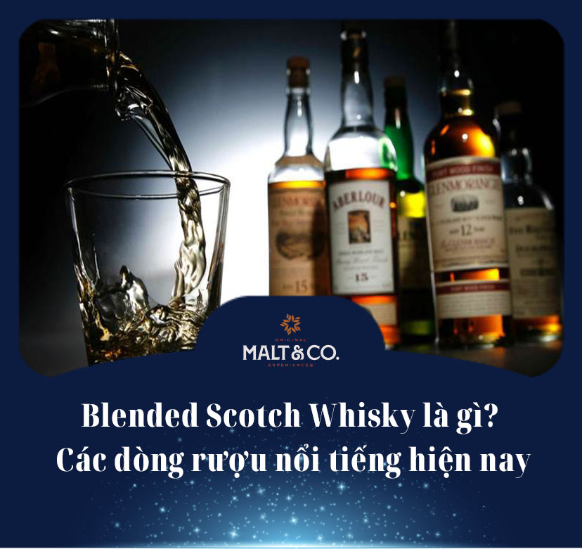 Blended Scotch Whisky là gì? Các dòng rượu nổi tiếng hiện nay