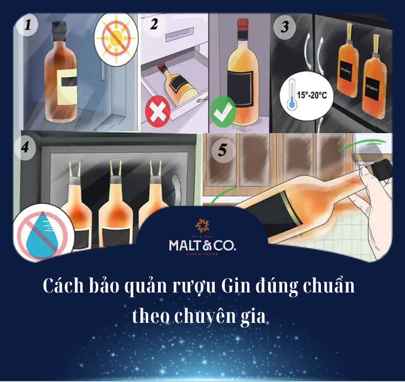 Cách bảo quản rượu Gin đúng chuẩn theo chuyên gia 