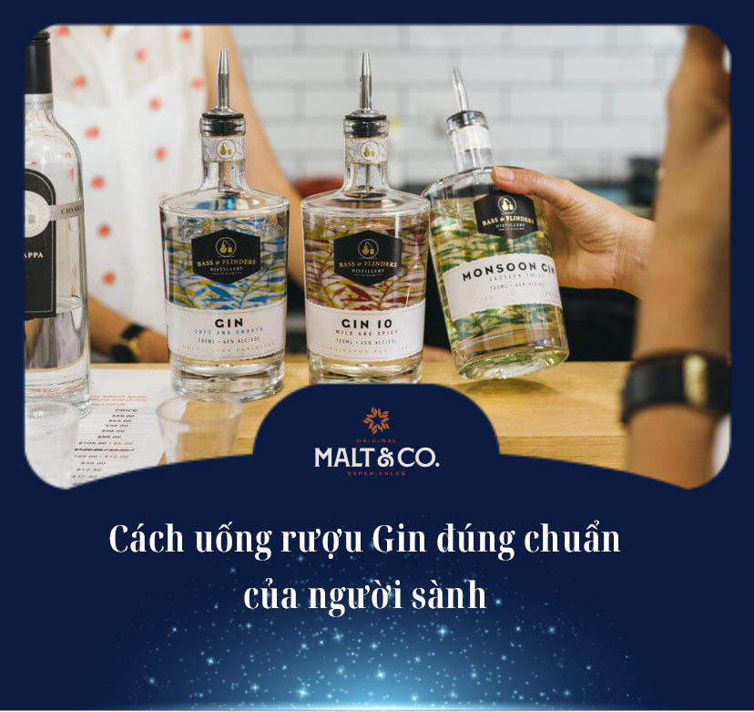 Cách uống rượu Gin đúng chuẩn của người sành