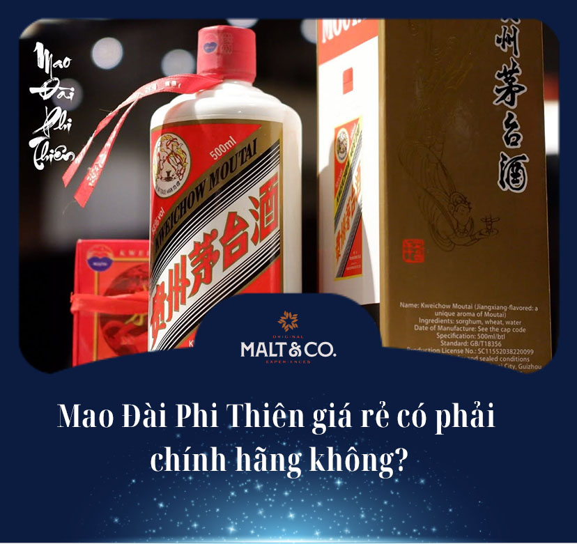 Mao Đài Phi Thiên giá rẻ có phải chính hãng không?
