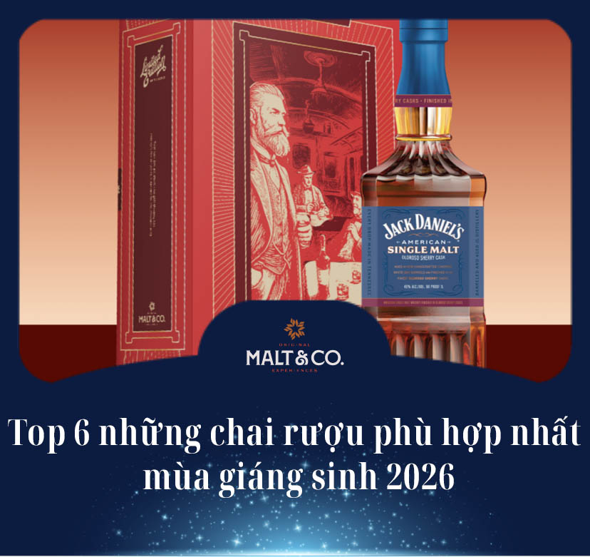 Top 6 những chai rượu phù hợp nhất mùa giáng sinh 2026