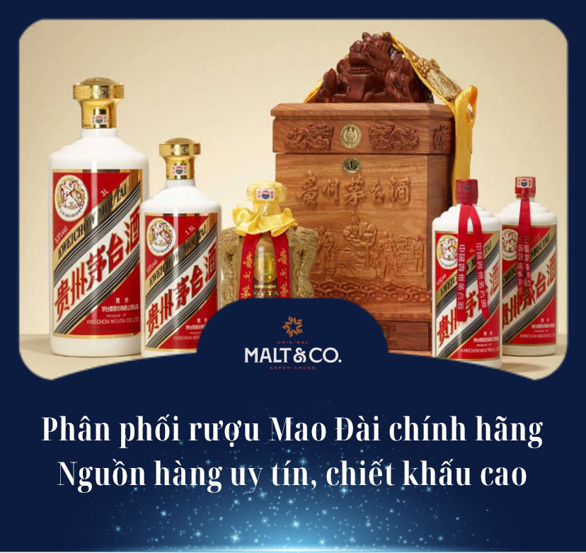 Phân phối rượu Mao Đài chính hãng: Nguồn hàng uy tín, chiết khấu cao 