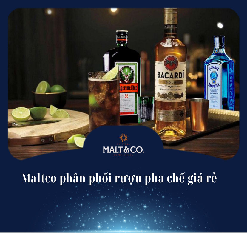 Maltco phân phối rượu pha chế giá rẻ