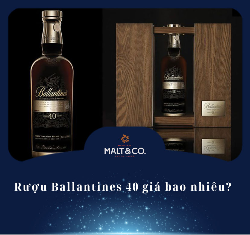 Rượu Ballantines 40 giá bao nhiêu?