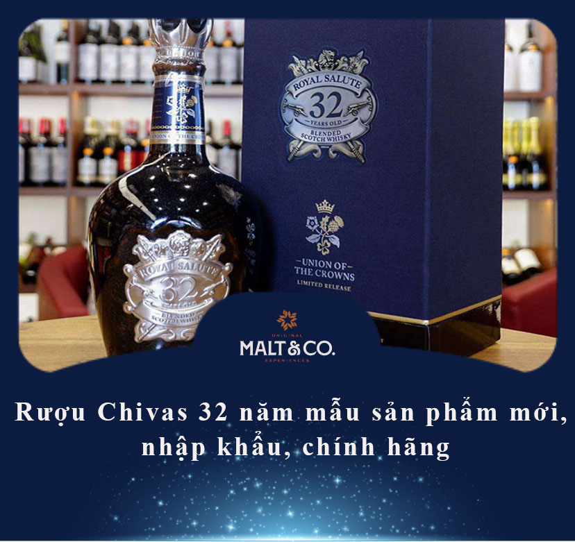 Rượu Chivas 32 năm mẫu sản phẩm mới, nhập khẩu, chính hãng