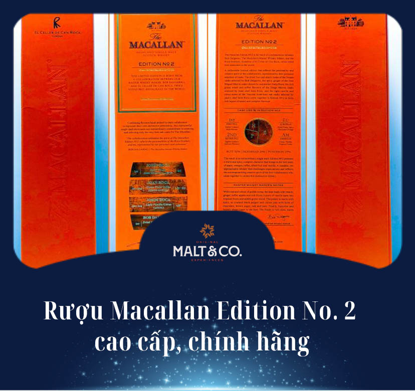 Rượu Macallan Edition No. 2 cao cấp, chính hãng