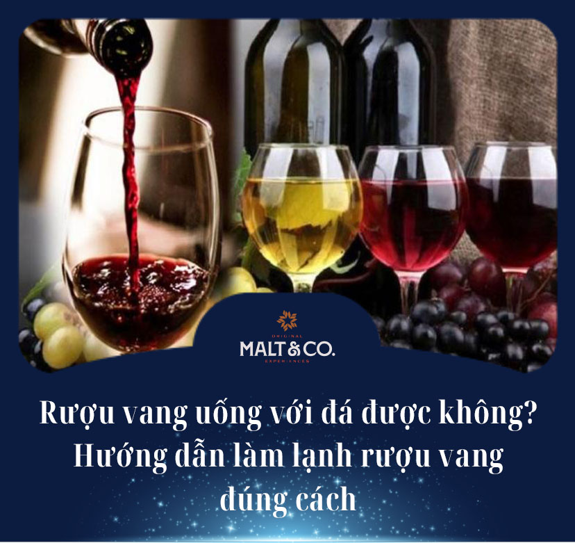 Rượu vang uống với đá được không? Hướng dẫn làm lạnh rượu vang đúng cách 