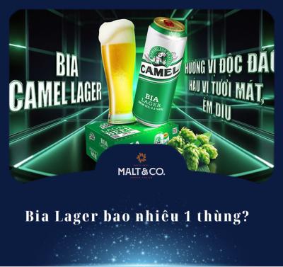 Bia Lager bao nhiêu 1 thùng?