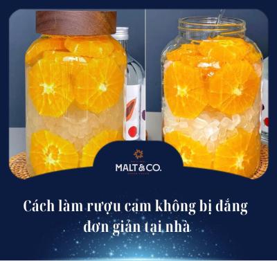 Cách làm rượu cam không bị đắng đơn giản tại nhà