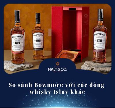 So sánh Bowmore với các dòng whisky Islay khác